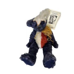 Vtg 9Os Judy Senk Artist Bear Star Collectible English Mohair jointed Teddy Bear